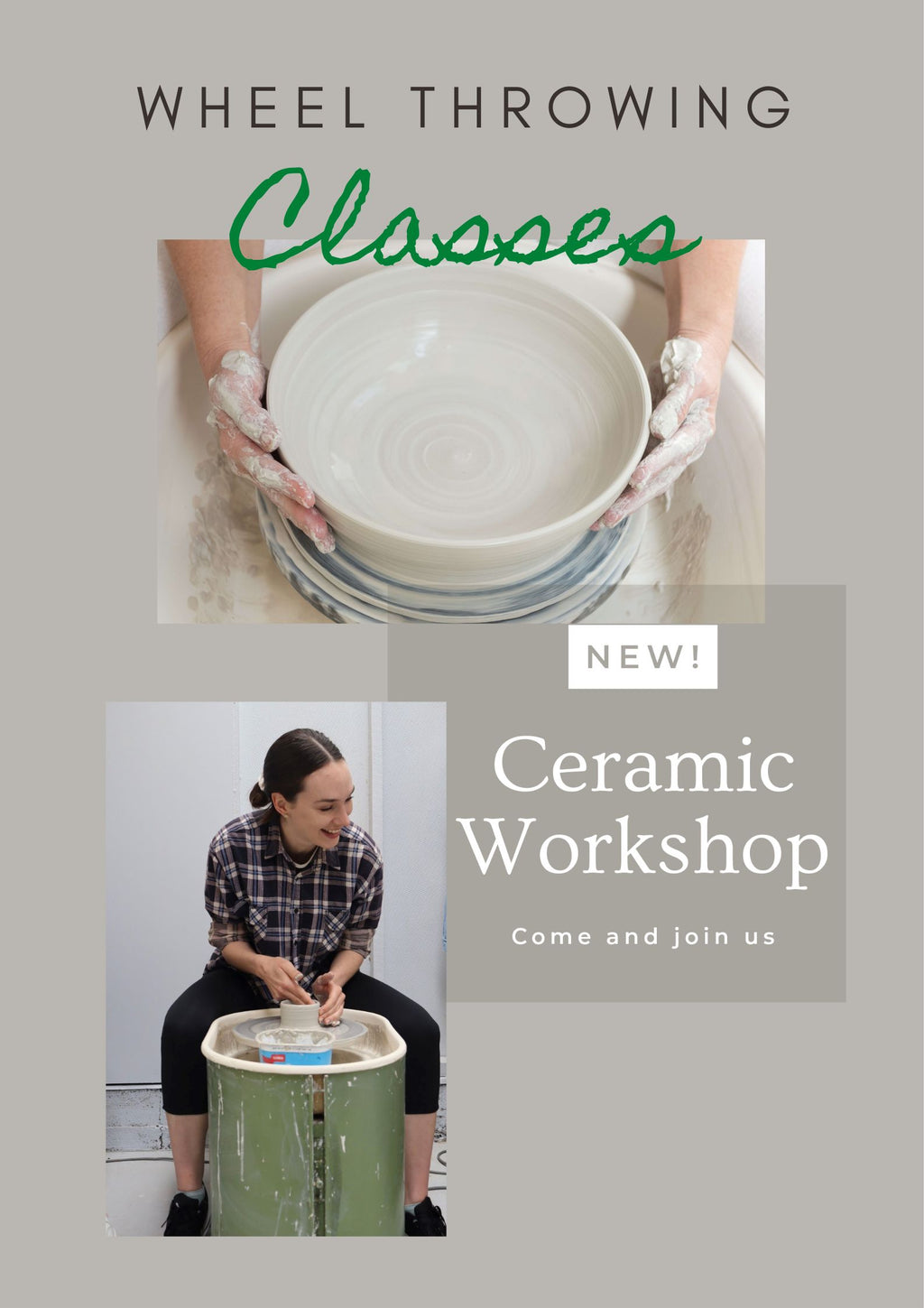 4 Week Wheel Throwing Class - Mondays, 5:00-7.00pm TBA – Mia Ceramics